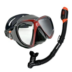 Scaup SIRENAS Snorkeling Mask with Deluxe Snorkel, Adult