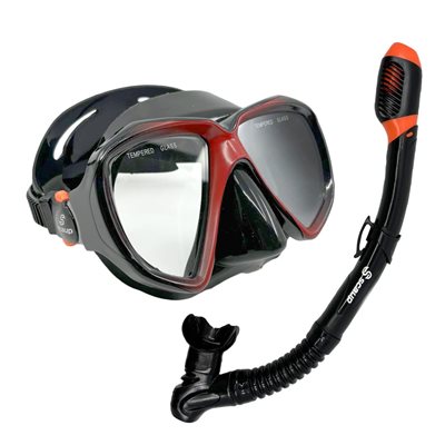 Scaup SIRENAS Snorkeling Mask with Deluxe Snorkel, Adult