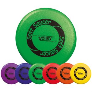 Ensemble de 6 disques volants en mousse recouverte de polyuréthane 