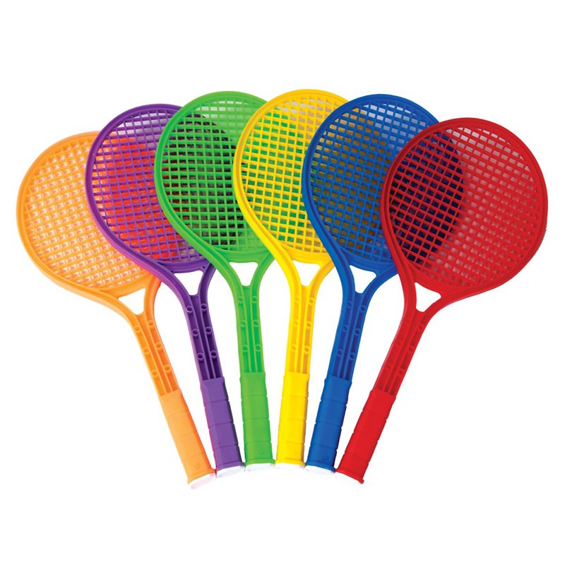 Ensemble de 6 raquettes de tennis en plastique