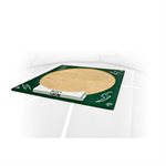 Plateforme de lancer du poids avec planche d’appui