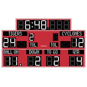 Tableau indicateur extérieur multisport 18’ x 10,6’