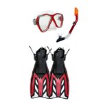 LAVEZZI Snorkel Pro Trio with Fins, SR, L / Xl