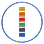 Cerceau plat strié ultra-robuste en plastique, 28"