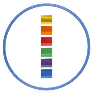 Plastic Heavy-Duty Ribbed Flat Hoop, 28"