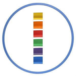 Plastic Heavy-Duty Ribbed Flat Hoop, 28"