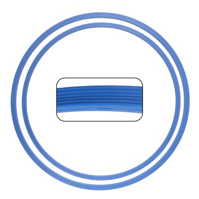 Paire de cerceaux robustes striés, 24" et 28", rouges