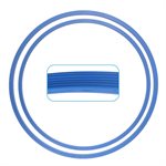 Pair of heavy-duty hoops, 24" and 28", red