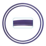 Pair of heavy-duty hoops, 24" and 28", red