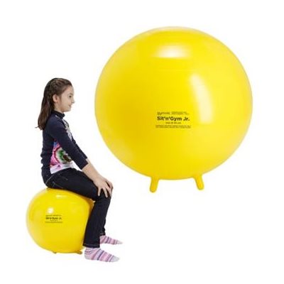 Ballon Sit'n'Gym, 18", jaune