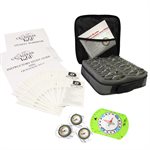 Orienteering instructor's kit with 24 compasses
