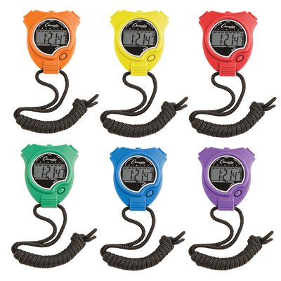 6 Stop Watches, 6 colours