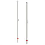 Pair of steel double Badminton posts, 1-7 / 8"