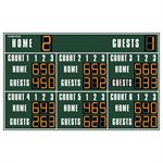 Outdoor tennis scoreboard, 16’ x 10’