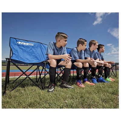 6-Seat Portable Kwik Bench, Red