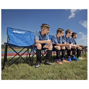 6-Seat Portable Kwik Bench, Red