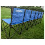 6-Seat Portable Kwik Bench, Blue