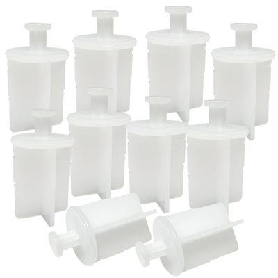 10 Lining Pegs for Marking System, White