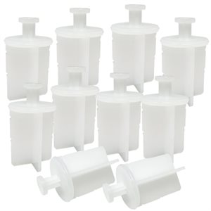 10 Lining Pegs for Marking System, White