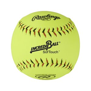 12 Rawlings Synthetic Leather Softballs, 11"