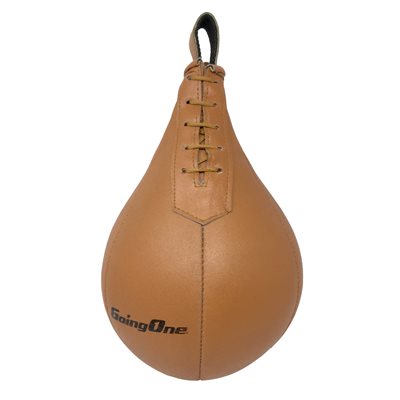 Ballon-poire en cuir beige Going One, 38 cm (15")