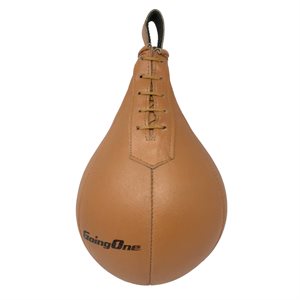 Ballon-poire en cuir beige Going One, 38 cm (15")