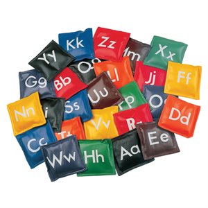26 sacs de particules avec lettres