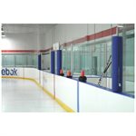 Protecteur pour extrémités de baies vitrées, bleu