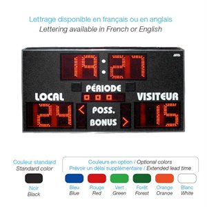 AMS Basketball Electronic Scoreboard, 10" Digits