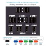 AMS Basketball / Volleyball Electronic Scoreboard, Black