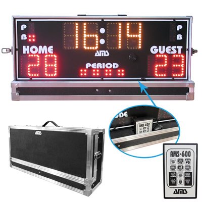 AMS Portable Electronic Scoreboard, 5" Digits