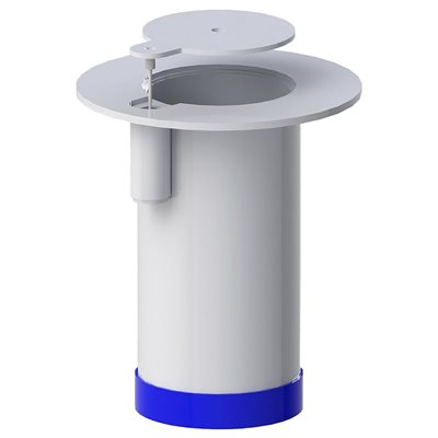 Zinc Plated Socket for Non-Floating Floor with S / S Flange and Integrated Lid, 3"