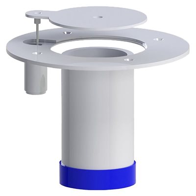 Zinc Plated Socket for Floating Floor with S / S Flange and Integrated Lid, 3"