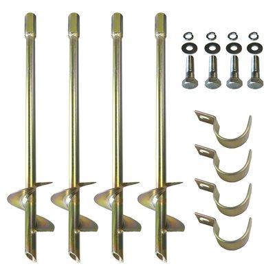 4 Soccer Goal Anchors without Installation Key