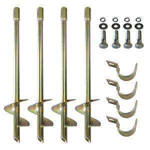 4 Soccer Goal Anchors without Installation Key