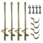 4 Soccer Goal Anchors without Installation Key