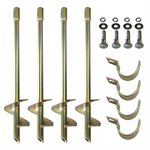 4 ancrages pour but de soccer Scoremaster, sans clef d'installation