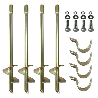 4 Soccer Goal Anchors without Installation Key