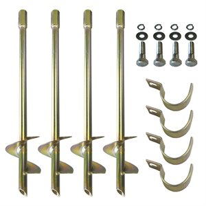 4 Soccer Goal Anchors without Installation Key