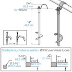 4 Soccer Goal Anchors without Installation Key