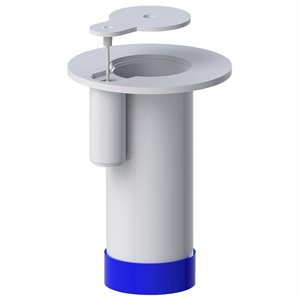 Steel Zinc Floor Socket with Cap, 1-7 / 8"