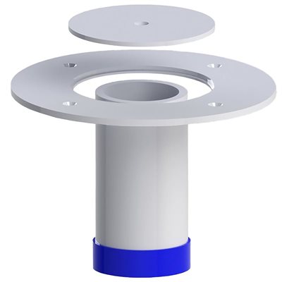 Ancrage en acier-zinc avec couvercle, 3-½"