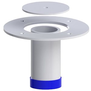 Ancrage en acier-zinc avec couvercle, 3-½"