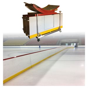 Système de séparateur de patinoire en aluminium