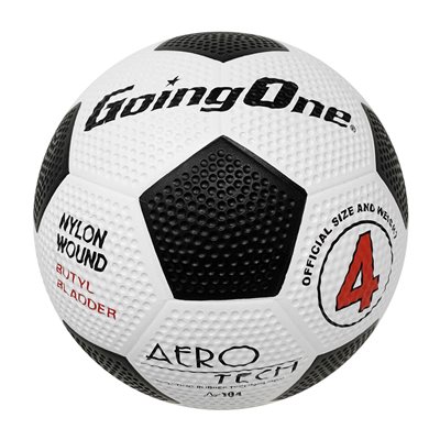 White Going One Aerotech Rubber Soccer Ball
