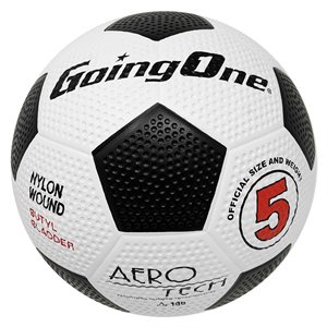 White Going One Aerotech Rubber Soccer Ball