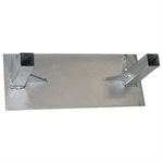 Ancrage de sol double en acier-zinc, type femelle