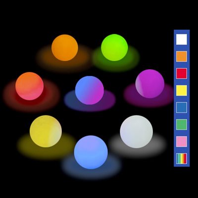 Plastic Shell Luminous Ball, White