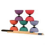 Athena Rubber Diabolo with Handsticks and Booklet, 4"