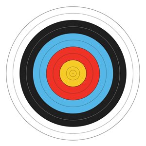 Round Foam Archery Target with Cover, 48" (122 cm)